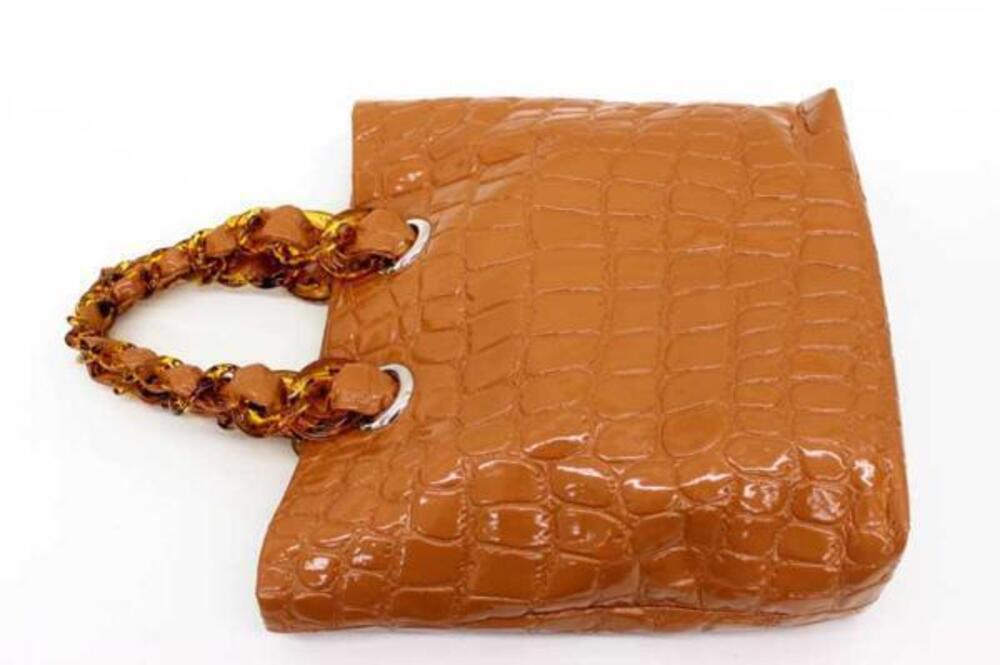 Miu Miu Patent Leather Bag Tortoiseshell Tote Shoulder Brown Vernis Brown